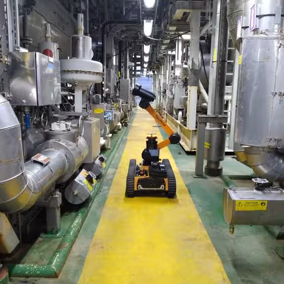 This project showcased remote control and autonomous inspection offshore using the Taurob Inspector robot