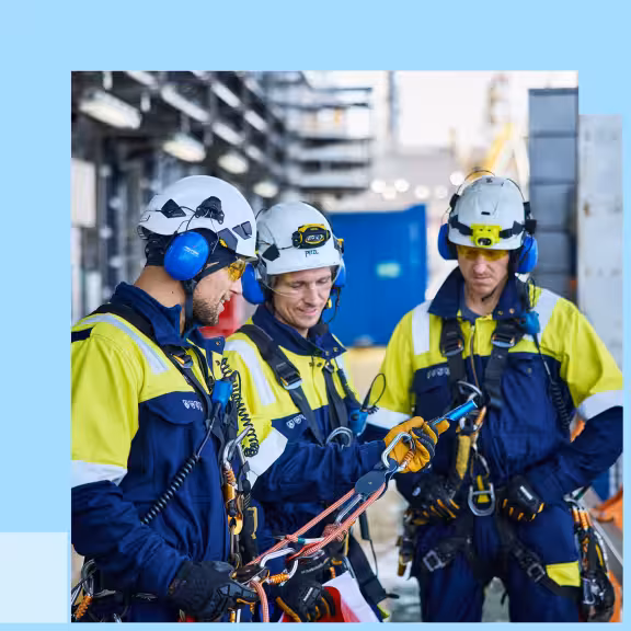 picture of aker solution logo on a wall